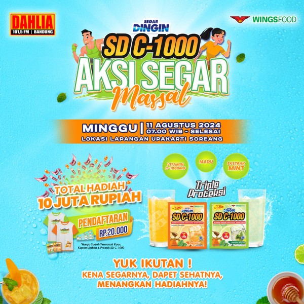 Aksi Segar Massal Segar Dingin SD C-1000 bareng Radio Dahlia FM